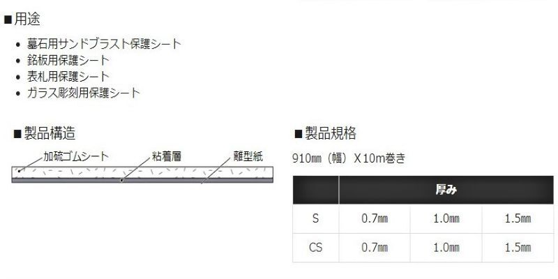 ゴムシートHサイズ